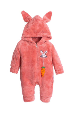 sevimli tavşan Unisex Fermuarlı Kışlık Bebek Uyku Tulumu bebek  Tulumu bebek Kostümü