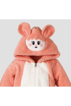 Kışlık tatlı peluş welsoft tulum kız bebek tulum