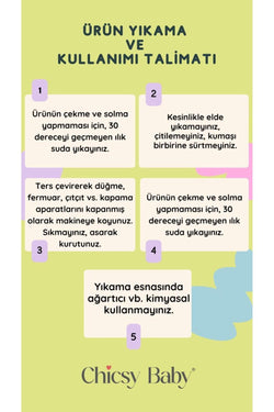 %100 Pamuklu Yaka Detaylı  Zıbınlı Bebek 3'lü Takım