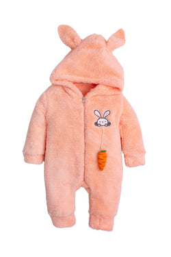 sevimli tavşan Unisex Fermuarlı Kışlık Bebek Uyku Tulumu bebek  Tulumu bebek Kostümü