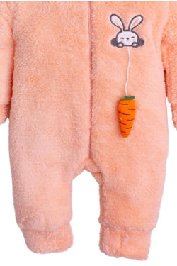 sevimli tavşan Unisex Fermuarlı Kışlık Bebek Uyku Tulumu bebek  Tulumu bebek Kostümü