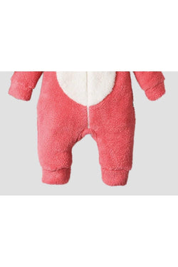 Kışlık tatlı peluş welsoft tulum kız bebek tulum