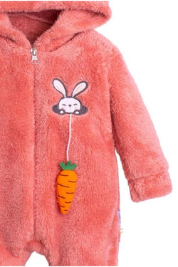 sevimli tavşan Unisex Fermuarlı Kışlık Bebek Uyku Tulumu bebek  Tulumu bebek Kostümü