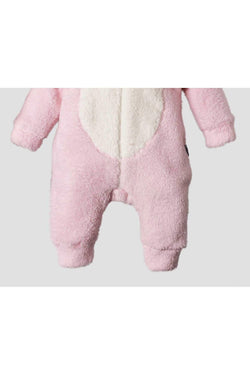 Kışlık tatlı peluş welsoft tulum kız bebek tulum