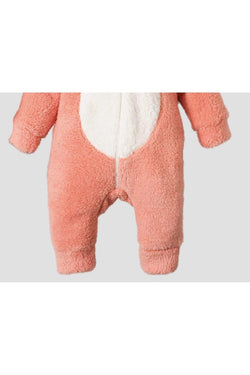 Kışlık tatlı peluş welsoft tulum kız bebek tulum