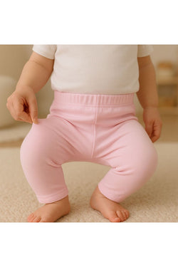 Unisex Bebek Üçlü Düz Renkli Organik Kumaş 3'Lü Tayt Seti İlkbahar Yazlık 3-12 Ay
