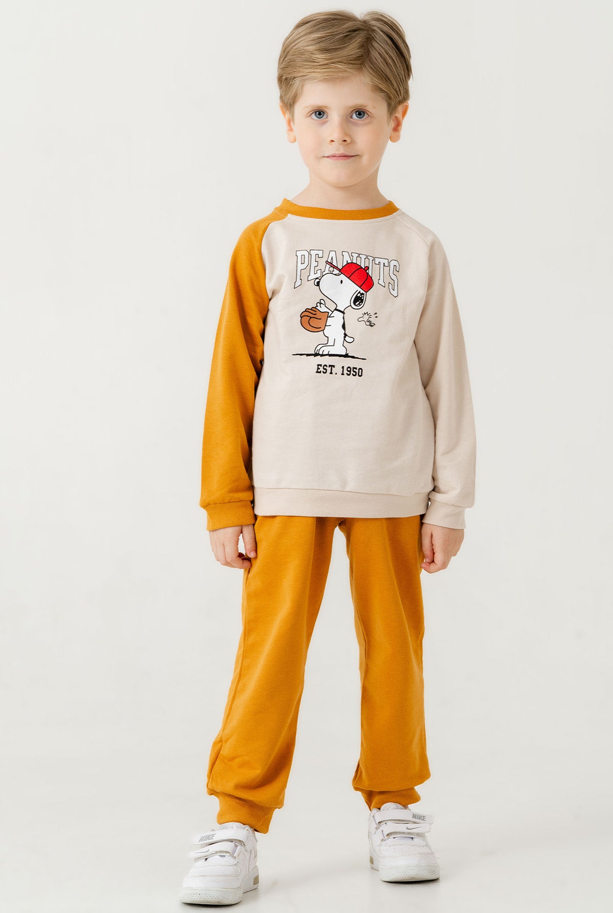 Erkek Çocuk Peanuts Baskılı 2’li Spor Takım 2-6 Yaş