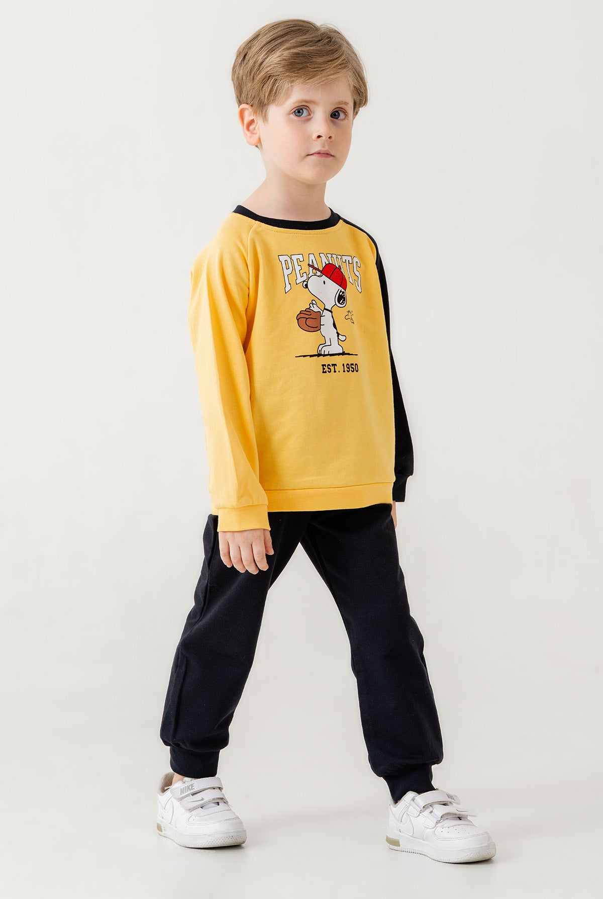 Erkek Çocuk Peanuts Baskılı 2’li Spor Takım 2-6 Yaş