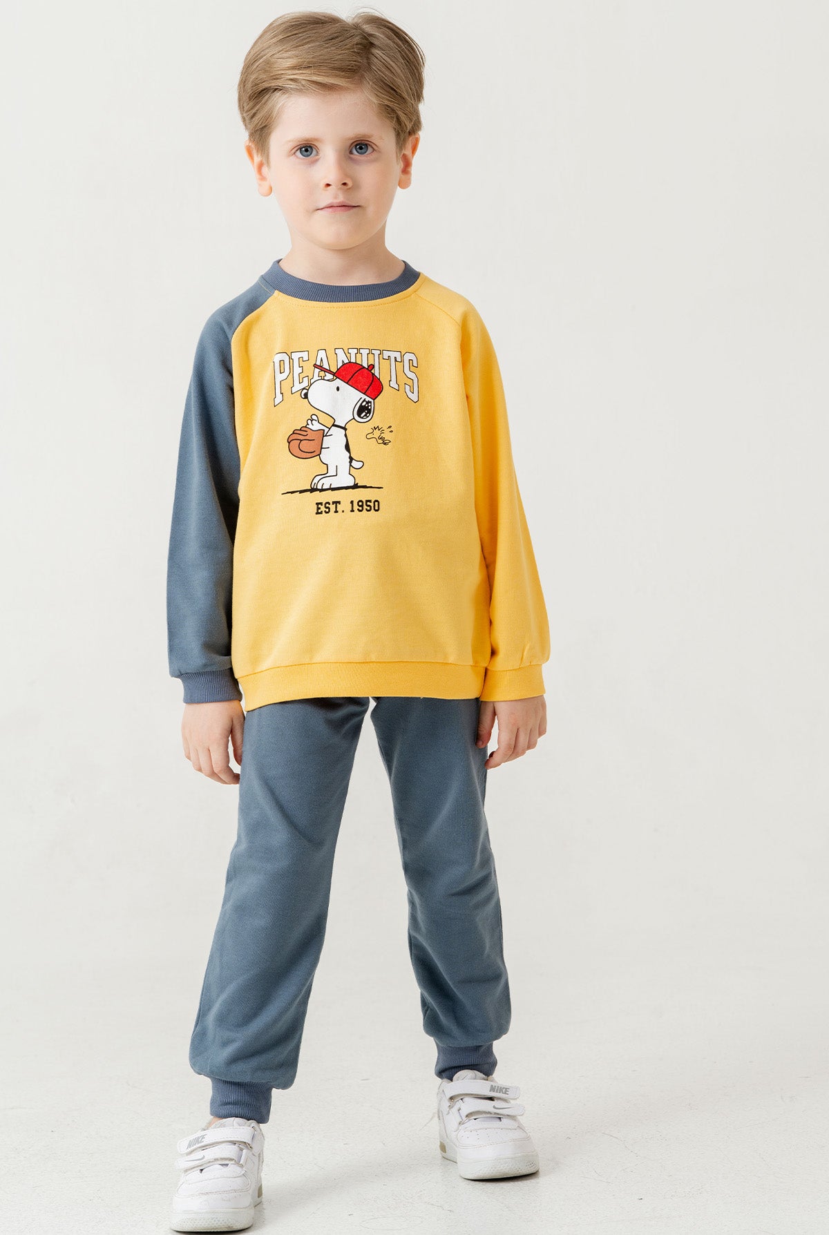 Erkek Çocuk Peanuts Baskılı 2’li Spor Takım 2-6 Yaş